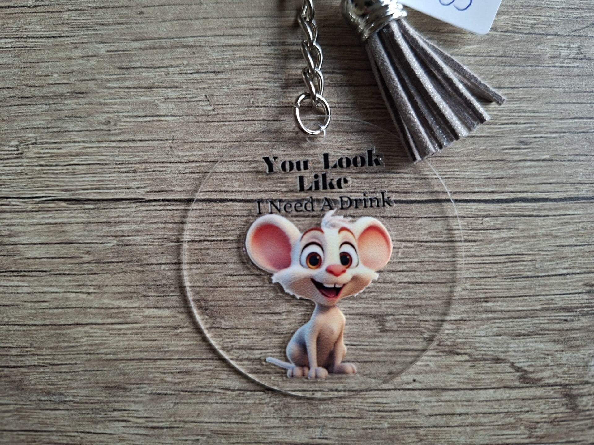 Sleutelhanger met Tekst !! 9