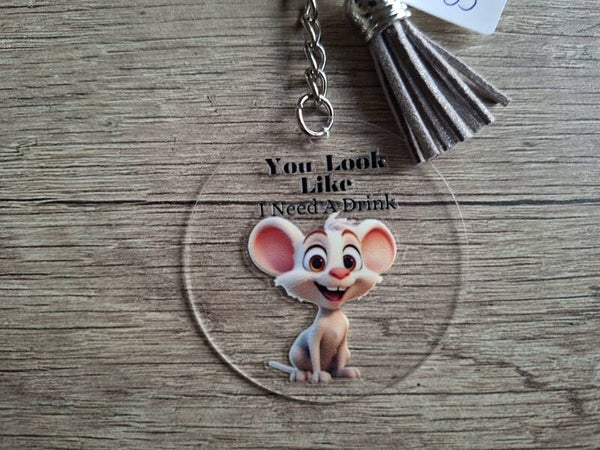 Sleutelhanger met Tekst !! 9