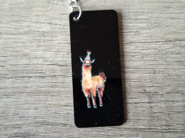 Sleutelhanger : Rechthoek : Lama !!