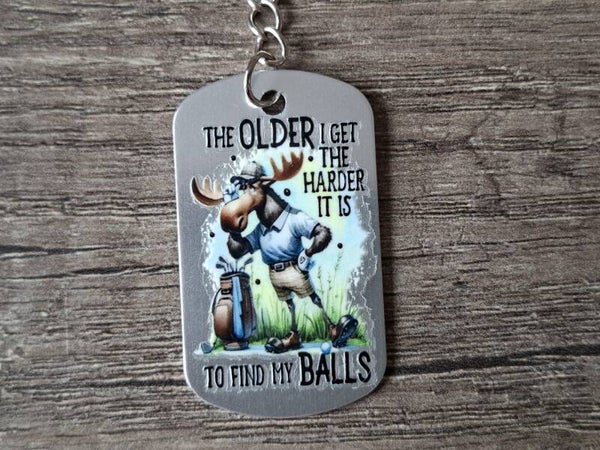 Sleutelhanger : Zilverkleurige Metalen Tag : Tekst !! 4