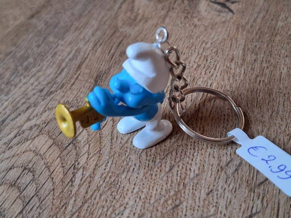 Sleutelhanger : Muziek Smurf !!