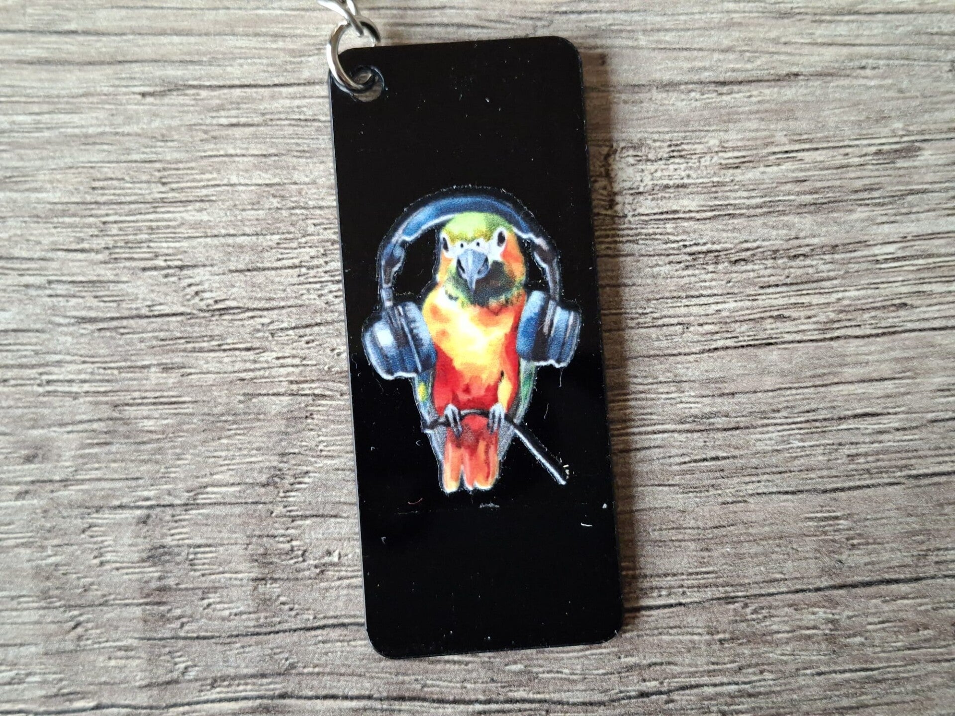 Sleutelhanger : Rechthoek : Papegaai !! 1