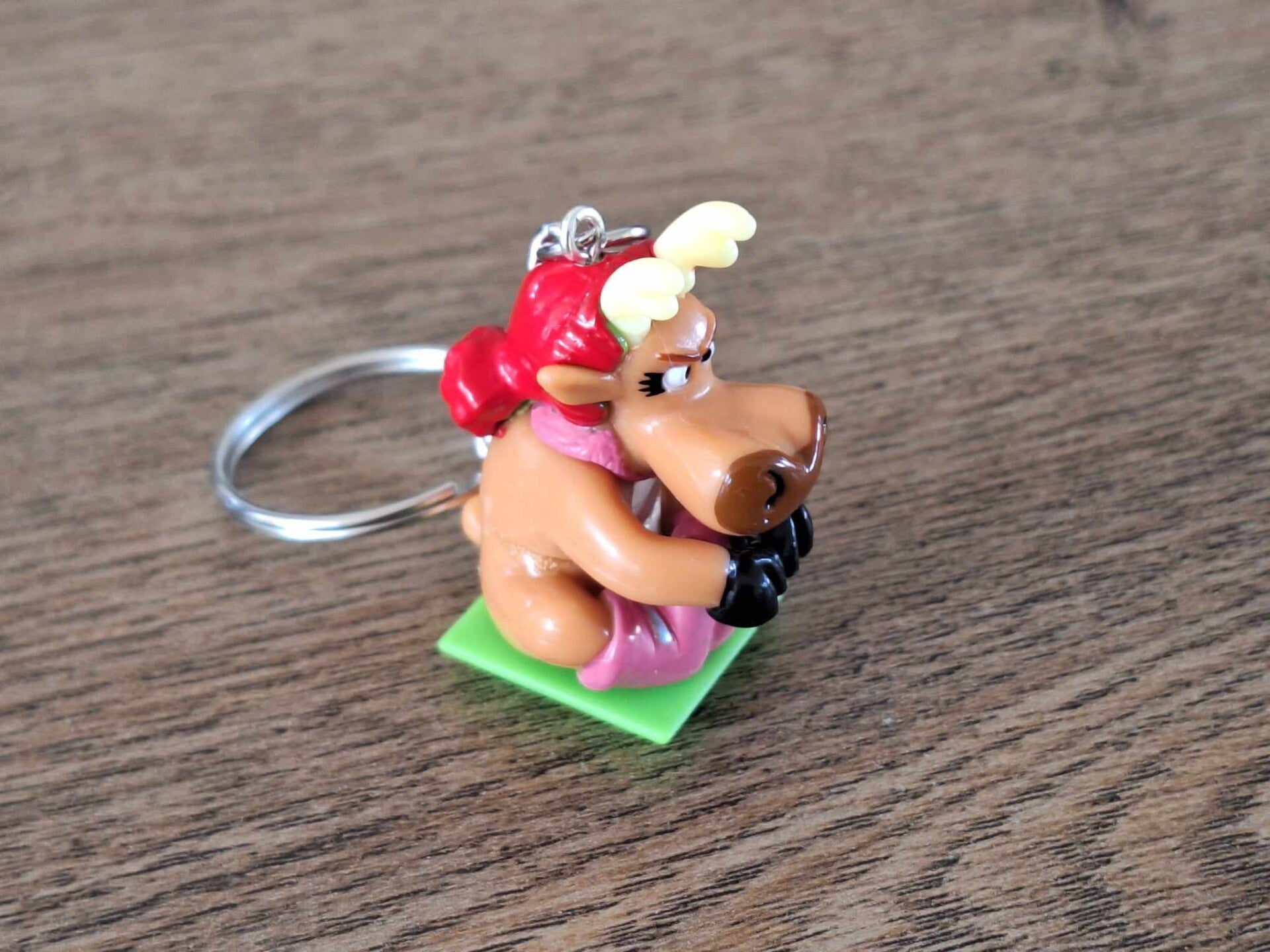 Sleutelhanger : Rendier sneeuwpret !!