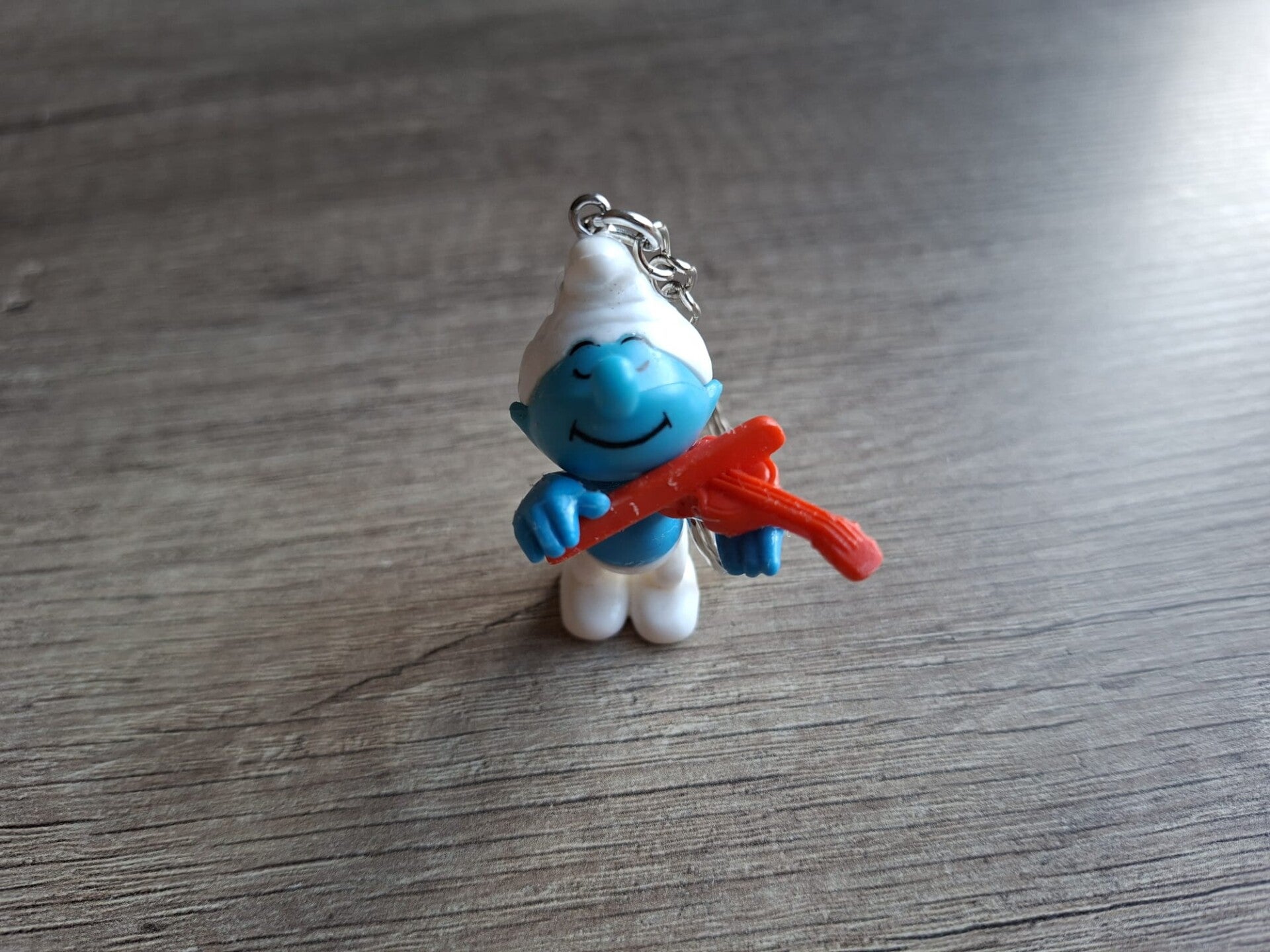 Sleutelhanger : Viool Smurf !! 1