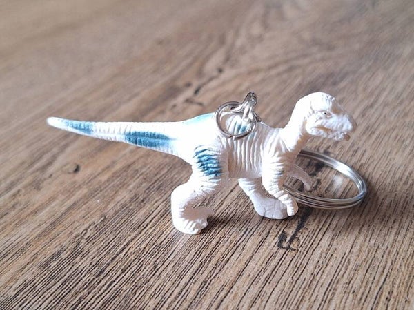 Sleutelhanger : Dino : Witte Raptor !!
