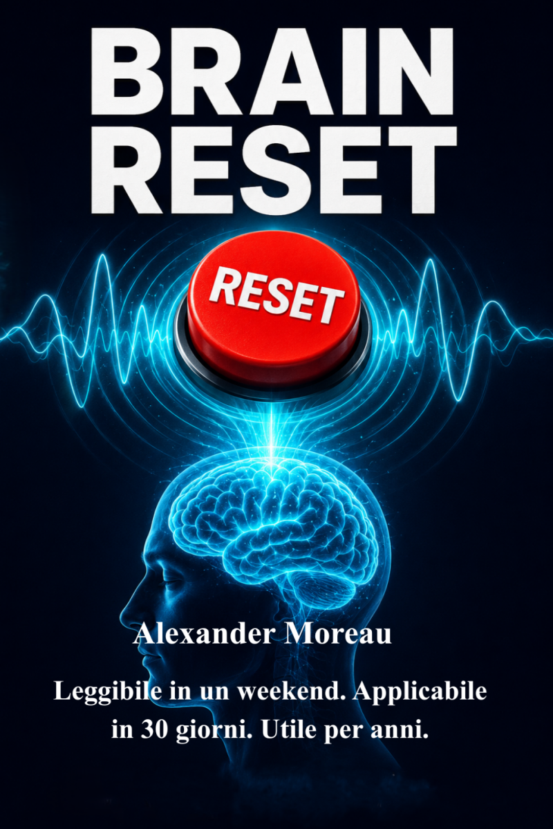 brain reset, concentrazione, memoria, focus mentale, energia mentale, produttività, allenamento cerebrale, sviluppo personale, psicologia, benessere mentale
