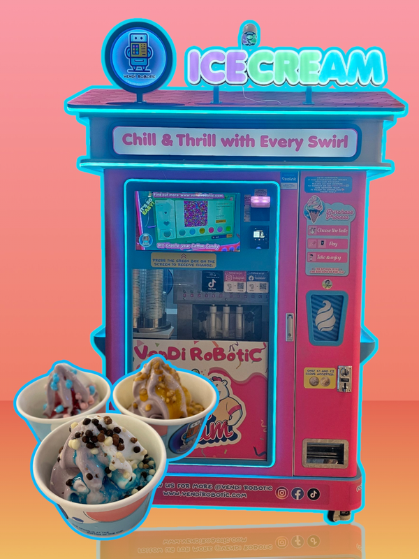 AI Soft Ice Cream RoBotiC Vending Machine