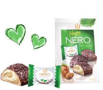 FLIS HAPPY NERO NUTS WAFERS