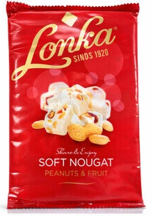 Lonka zachte nougat pinda&fruit