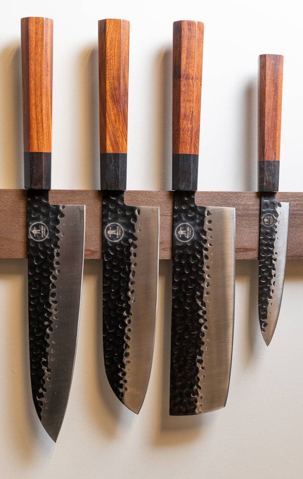 Koksmessen set Stone Egg BBQ 4 Stuks Messen Set