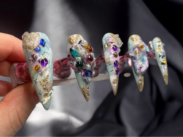 (L) Copernicus Galactic Stiletto Nails 🪐