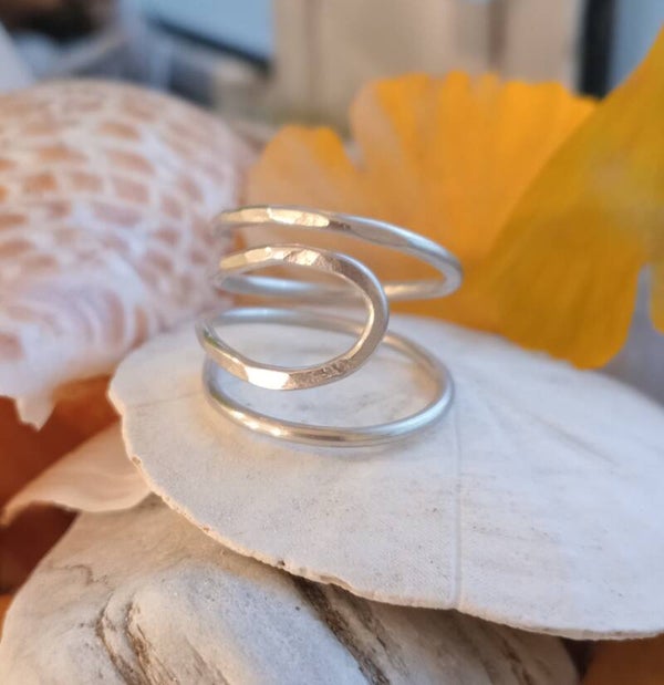 Splint ring  or everyday ring- sterling silver wire.
