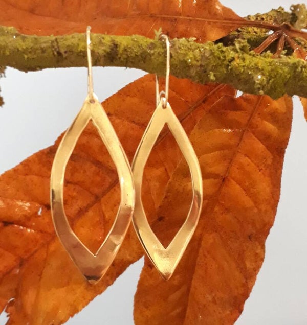 Bronze Chestnut leaf earrings