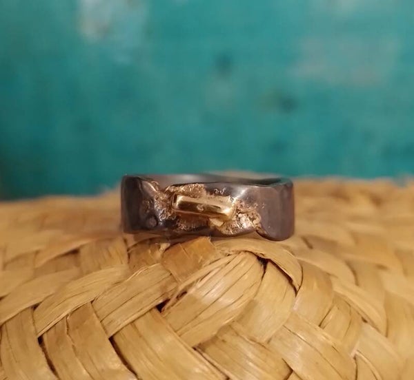 Gold rush ring – bridged with gold