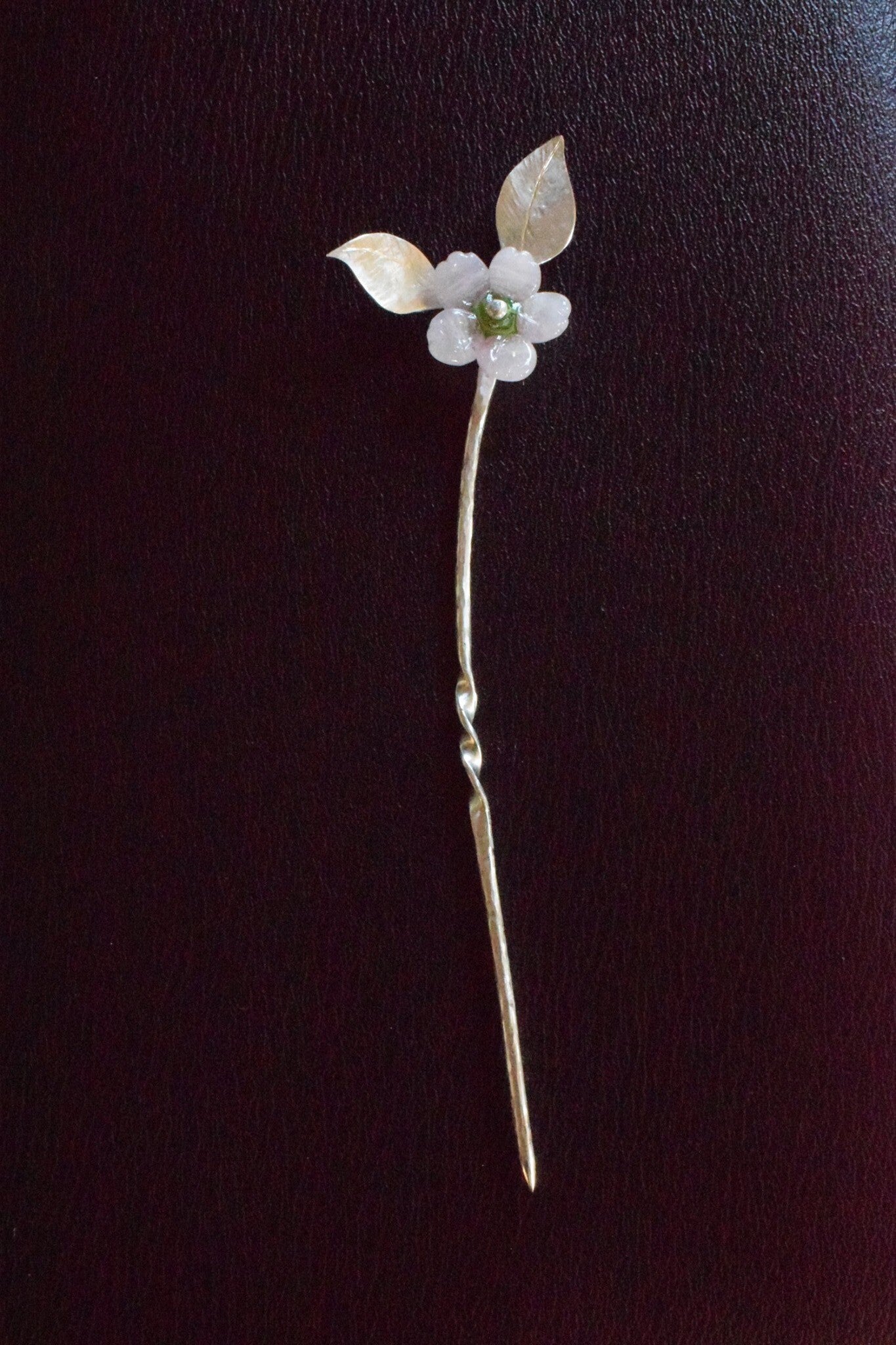 Cherry blossom branch kanzashi