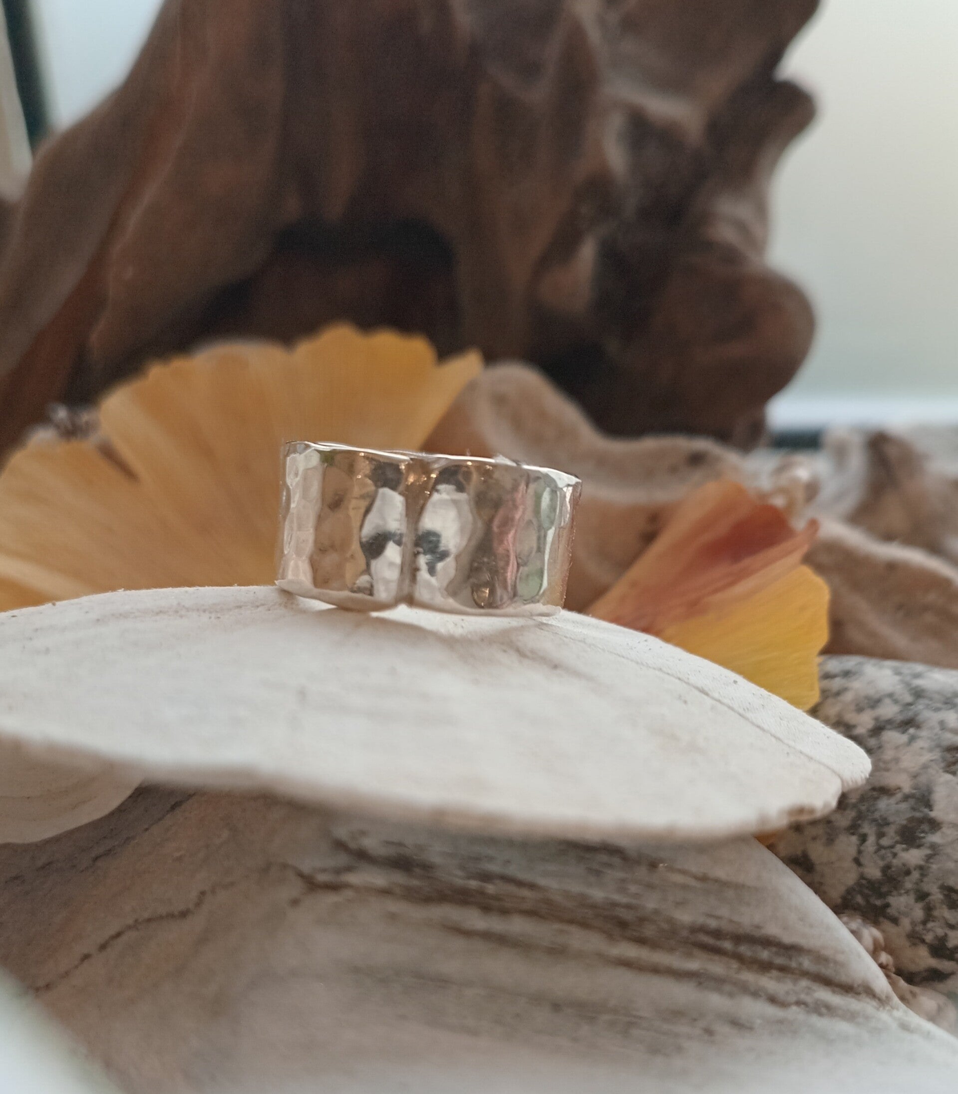River stone rings - wide