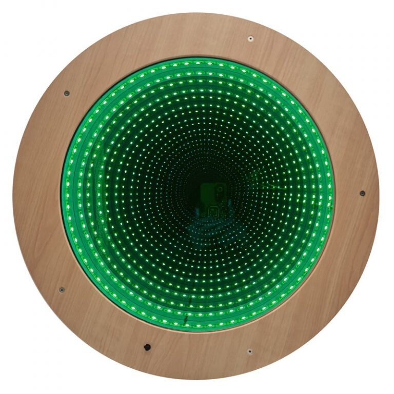 Wall hanging infinity mirror tile