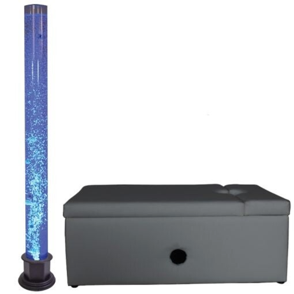 183cm Bubble Tube and Rectangle Plinth