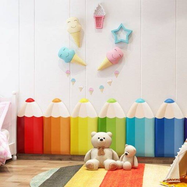 Coloured Pencill Wall Padding