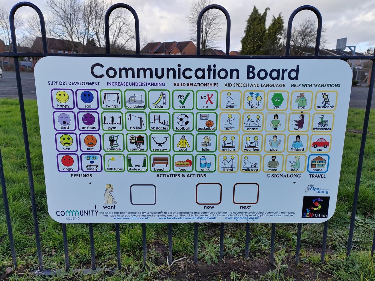 Commutation Board Communication Boards | SENstation | Custom | Public Parks and Spaces ...