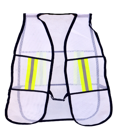 CHALECO DE SEGURIDAD  MALLA BLANCO