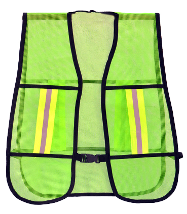 CHALECO MALLA VERDE NEON