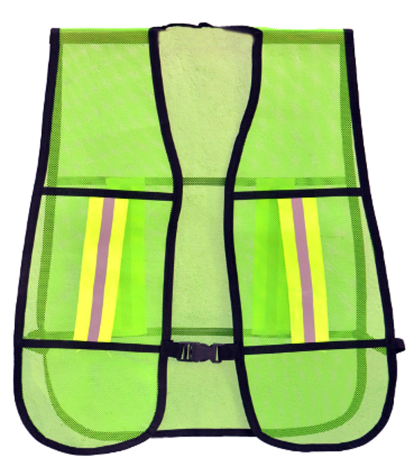 CHALECO MALLA VERDE NEON