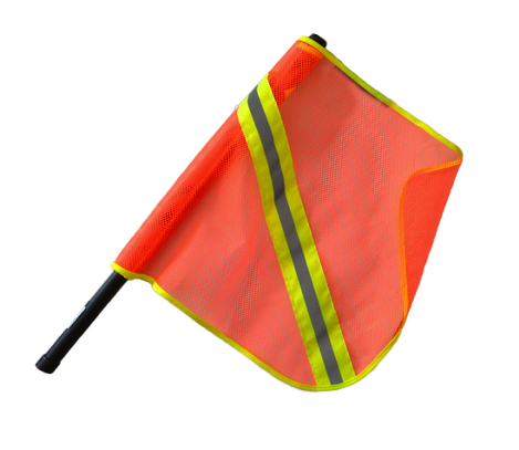 BANDERIN  NARANJA MALLA CON REFLEJANTE