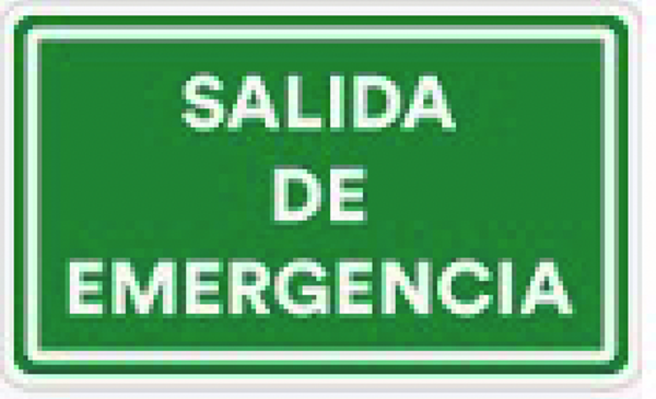 SEÑAL SALIDA DE EMERGENCIA