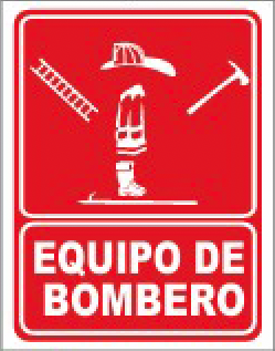 SEÑAL EQUIPO DE BOMBERO