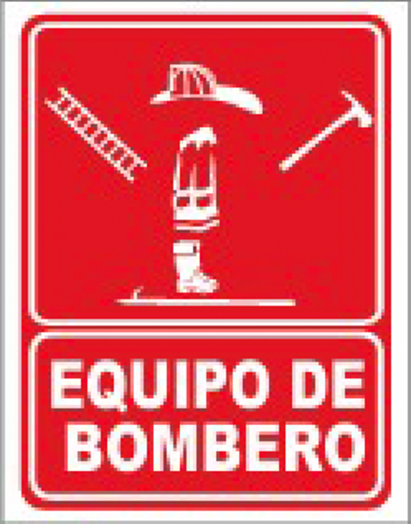 SEÑAL EQUIPO DE BOMBERO