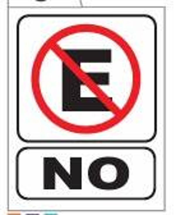 SEÑAL NO ESTACIONARSE