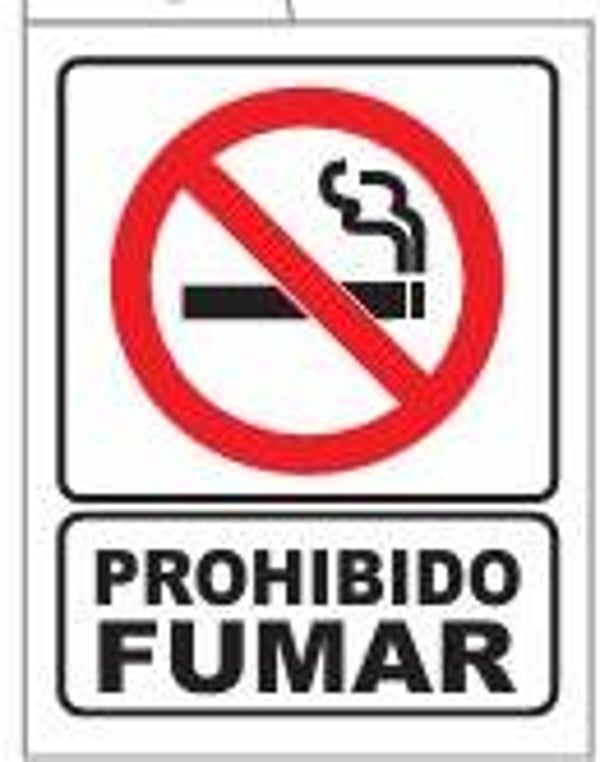 SEÑAL PROHIBIDO FUMAR