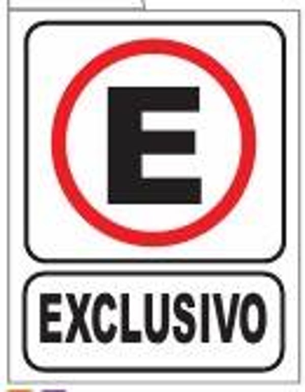 SEÑAL ESTACIONAMIENTO EXCLUSIVO