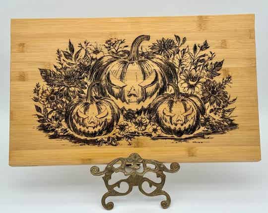 Pumpkin Charcuterie and Cutting Board - Light