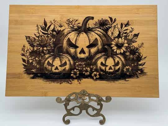 Pumpkin Charcuterie and Cutting Board - Dark