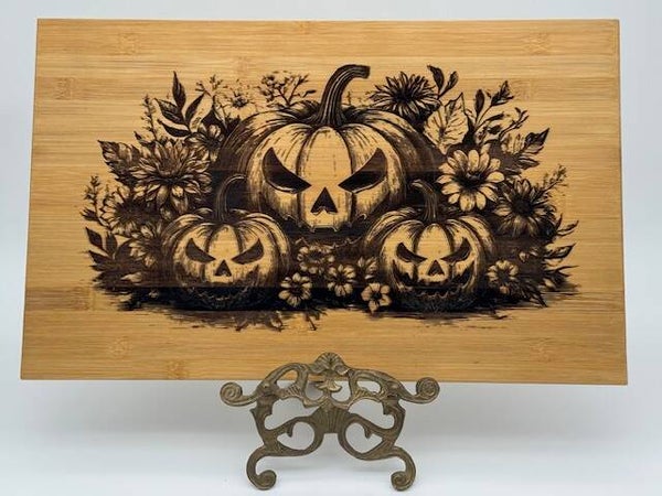 Pumpkin Charcuterie and Cutting Board - Dark
