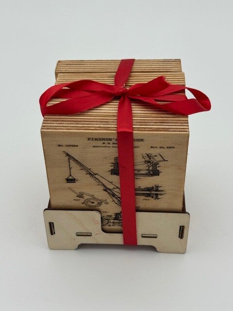 Coaster - Wood - Firefighter 2