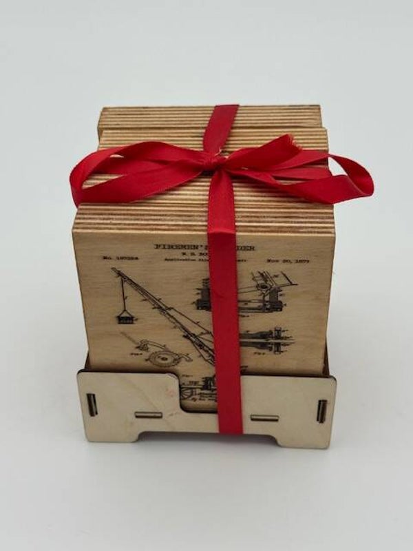 Coaster - Wood - Firefighter 2