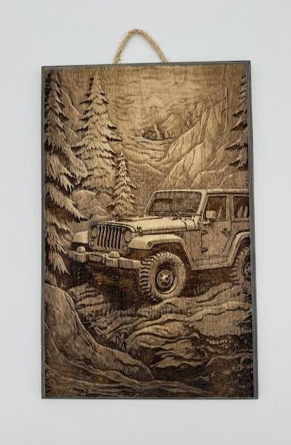 Jeep Wall Art - Mountainscape 2