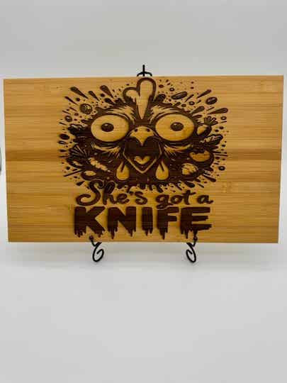 Scared Chicken Charcuterie & Cutting Board