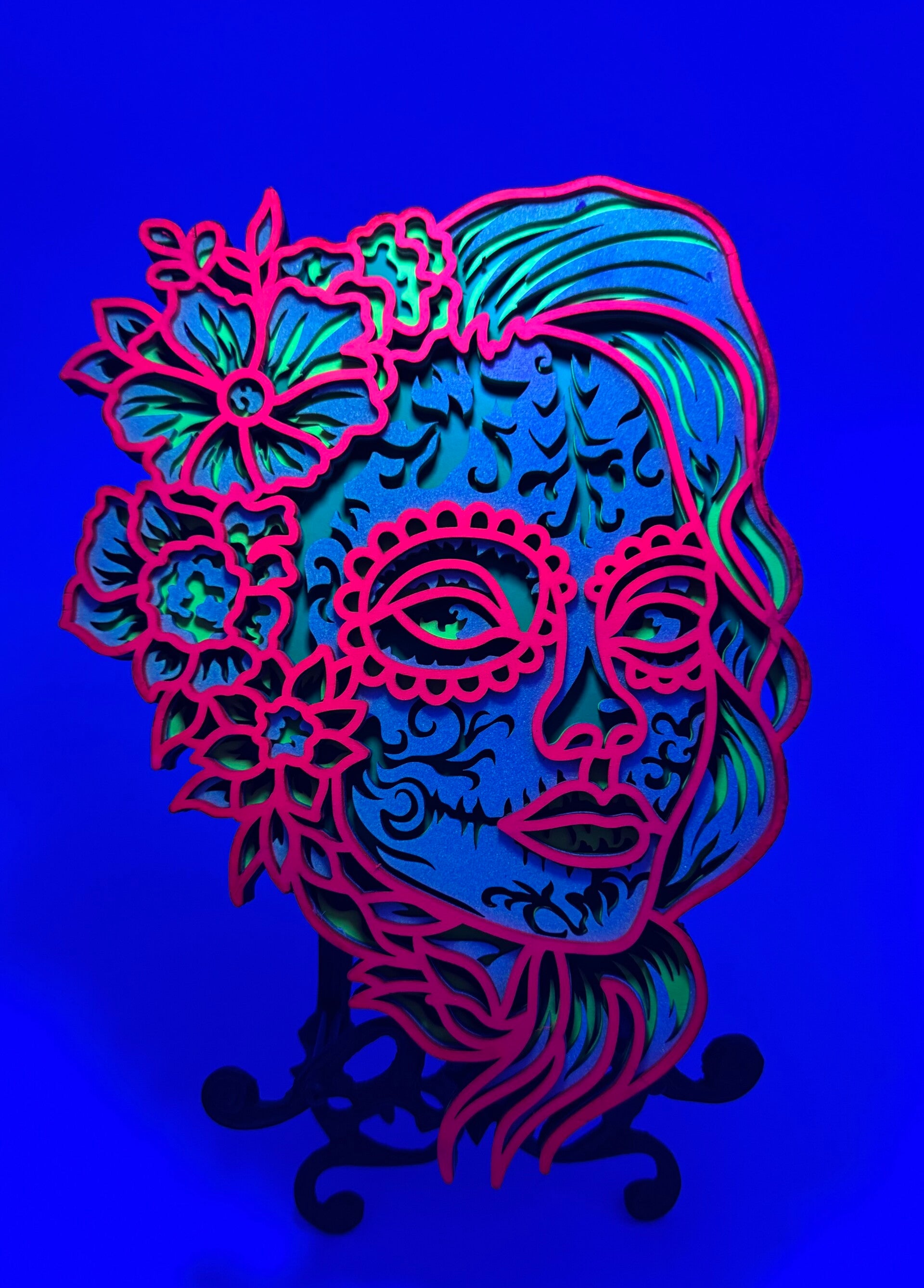 Sugar Skull - Neon