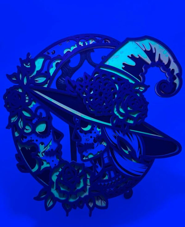 Sugar Skull - Witch & Moon