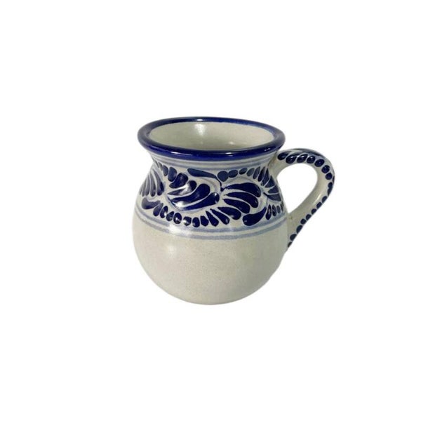 Jarrito blanco con azul