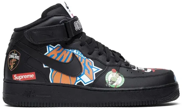 Supreme x NBA x Nike Air Force 1 Mid 07 'Black'