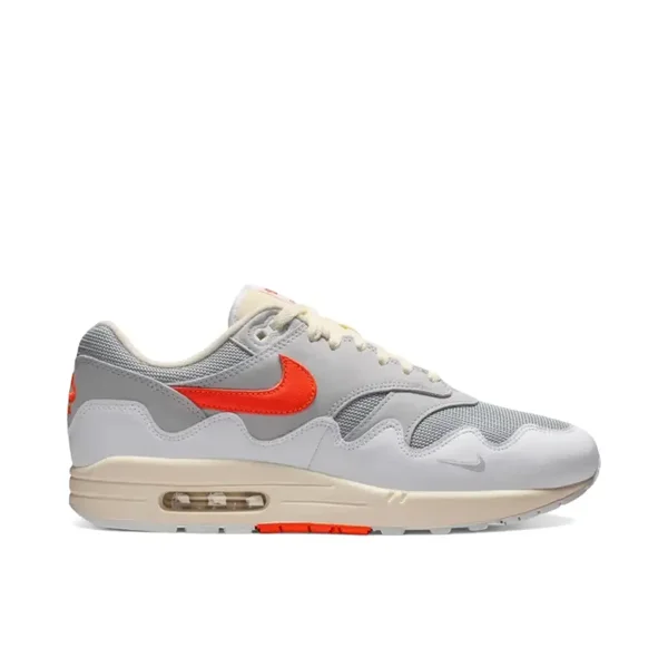 NIKE AIR MAX 1 PATTA WAVES WHITE HYPER CRIMSON
