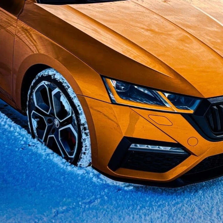 Scheinwerfer Folie Octavia 4 (NX) Orange
