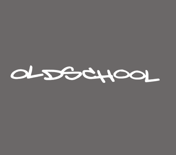 Oldschool -Schreibschrift