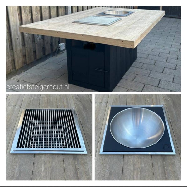 BBQ-tafel Medium houtskool - bowl