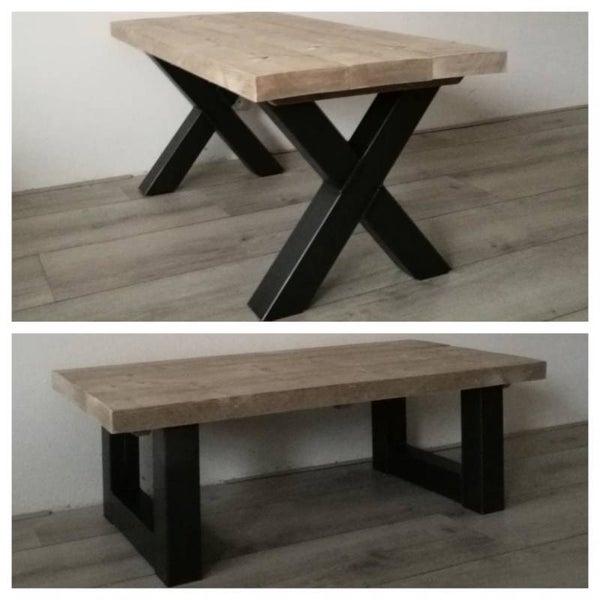 Salontafel Vuurtafel of Dranktafel steigerhout